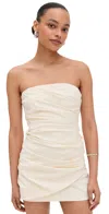 Sir Florent Strapless Mini Dress In Cream In Cream