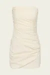 Sir Florent Strapless Mini Dress In Cream