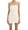 Sir Florent Strapless Mini Dress In Cream In Neutral