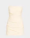 Sir Florent Strapless Mini Dress In Cream In Cream