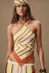 Sir For Fwrd Isola Scarf Top In Brown