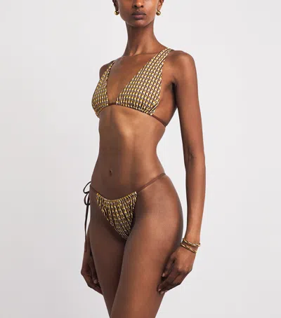 Sir . Geometric Cooper Bikini Bottoms In Brown