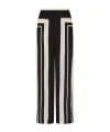 Sir Geometric Pattern Casual Pants In Black
