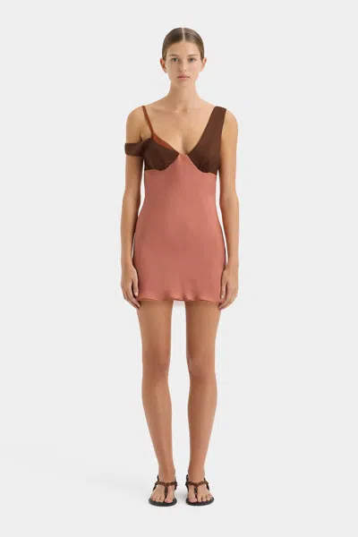 Sir Halcyon Mini Dress In Almond Splice