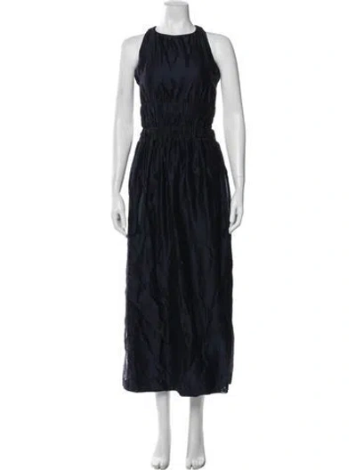 Pre-owned Sir Halterneck Long Dress In Blue