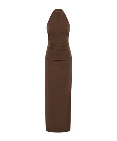 SIR HALTERNECK RUCHED DRESS