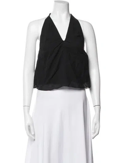 Pre-owned Sir Halterneck Sleeveless Top In Blue