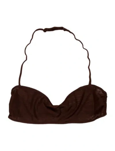 Pre-owned Sir Halterneck Sleeveless Top In Brown