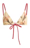 Sir Hana String Triangle Bikini Top In Ivory