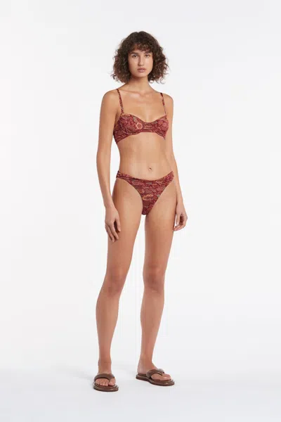 Sir Idalia Ruched Brief In Idalia Floral Print