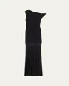 Sir Womens Indigo Twist Sleeveless Stretch-woven Blend Maxi Dress Black In Black