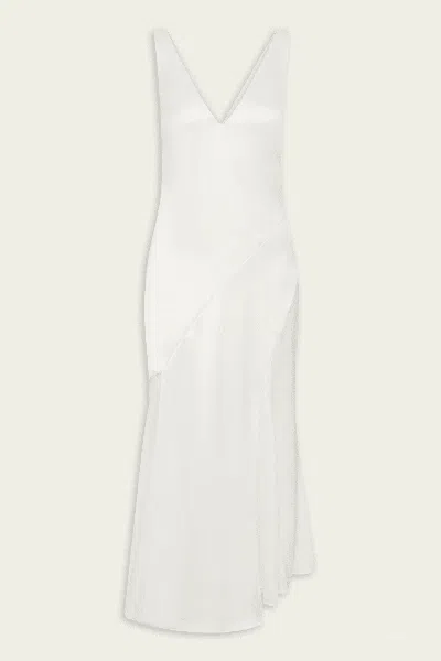 Sir Ingrid Lace Midi Dress In Ivory In White