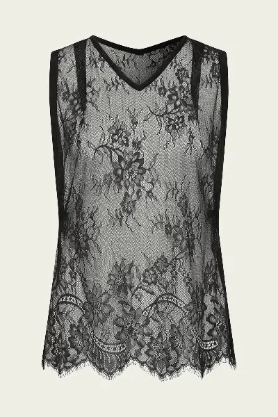 Sir Ingrid Lace Top In Black