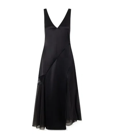 Sir Ingrid Chiffon Midi Dress In Black