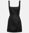 Sir Iris Linen Minidress In Black