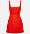 Sir Iris Linen Minidress In Red