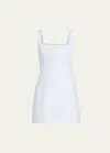 Sir Iris Tie Mini Dress In Light Blue