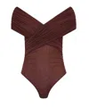Sir Jacques Bodysuit In Burgundy