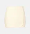 Sir Jerry Linen Wrap Skirt In White