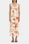 Sir Jessamine Midi Dress In Posy Floral In Multi