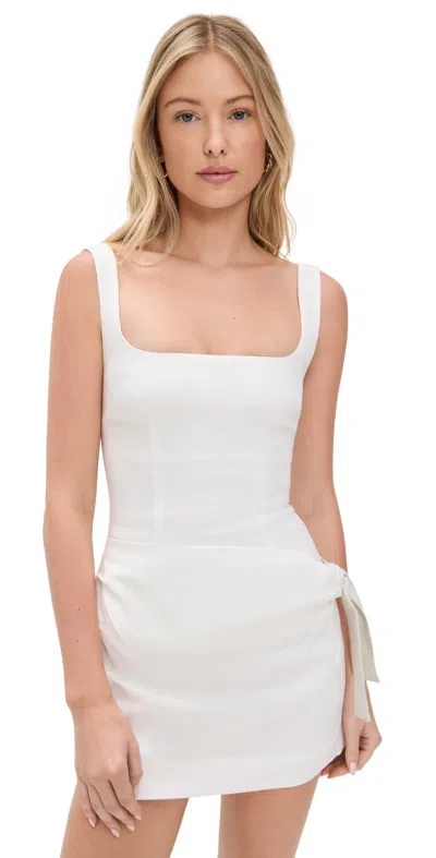 Sir Jessamine Tie Mini Dress Ivory