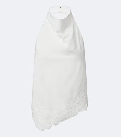 Sir Klara Cotton Halterneck Top In Multi