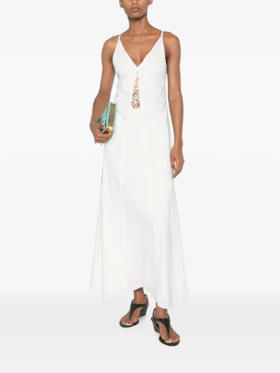 Sir Klara Embroidered Maxi Dress In White