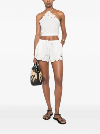 Sir Klara Floral-embroidered Top In Animal Print
