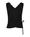 Sir Klara Wrap Top In Black