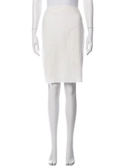 Pre-owned Sir Knee-length Skirt In White