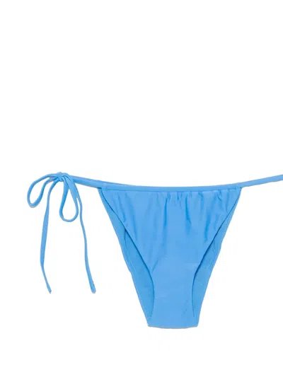 Sir Kylie Side-tie Bikini Bottoms In Blue