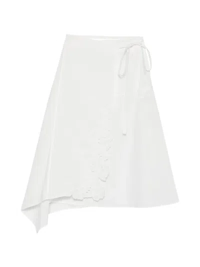 Sir Lace-embellished Midi Skirt In Neutral