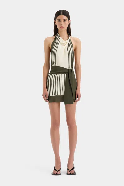 Sir Leilana Mini Dress In Garden Stripe