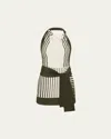 Sir Leilana Mini Dress In Garden Stripe