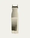 Sir Leilana Slip Dress In Garden Stripe In Garden Stripe