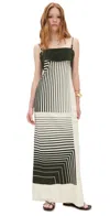 Sir Leilana Slip Dress In Garden Stripe In Garden Stripe