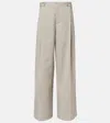 Sir Leone High-rise Wide-leg Pants In Gray
