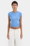 Sir Ligera Gathered Top In Cornflower