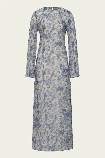 Sir Lilia Long-sleeve Dress In Daisy Meadow In Multi