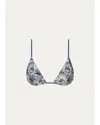 Sir Lilia String Triangle Bikini Top In Daisy Meadow