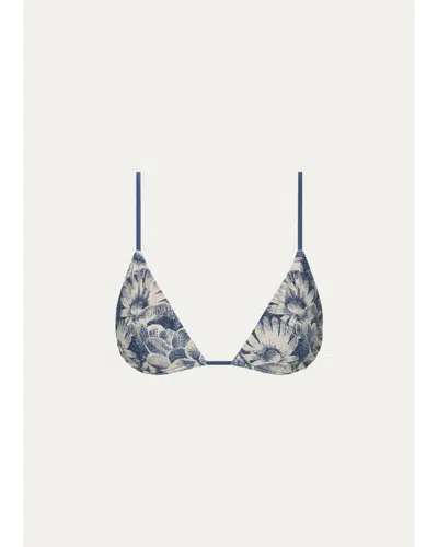 Sir Lilia String Triangle Bikini Top In Daisy Meadow