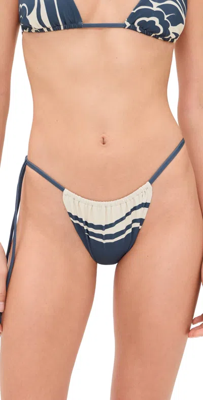 Sir Lilou String Briefs Liora Charcoal Blue In Multi