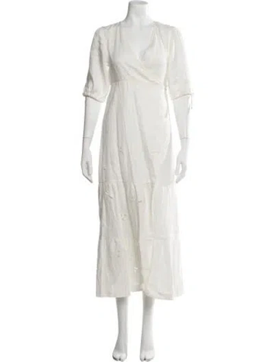 Pre-owned Sir Linen Jacket In White