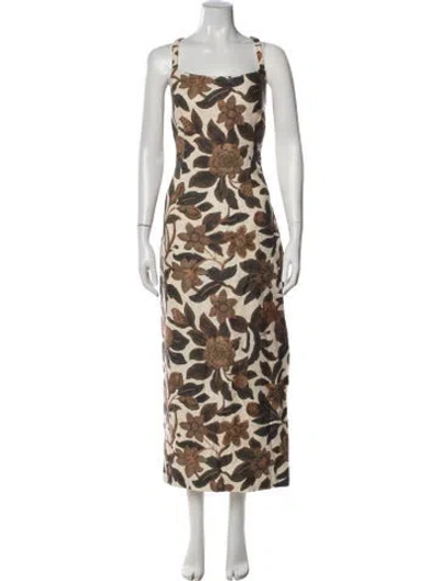 Pre-owned Sir Linen Long Dress In Multi