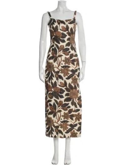 Pre-owned Sir Linen Long Dress In Multicolor