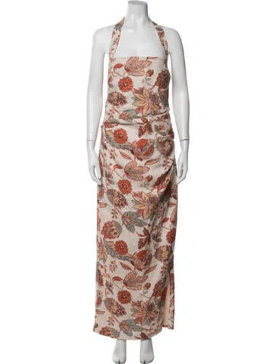Pre-owned Sir Linen Long Dress In Multicolor