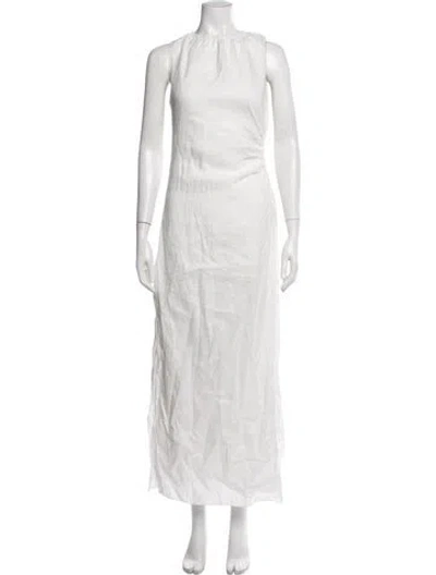 Pre-owned Sir Linen Long Dress In Neutral