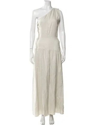 Pre-owned Sir Linen Long Dress In Neutrals