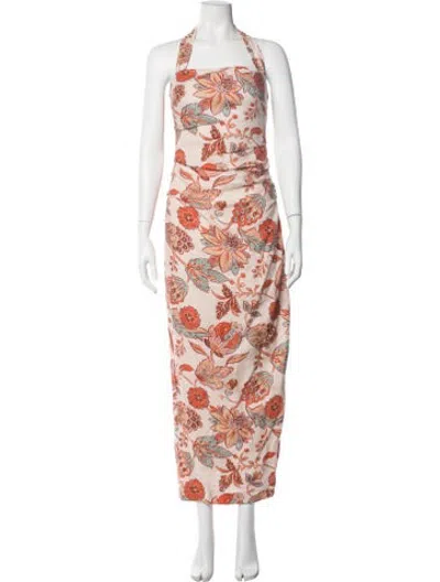 Pre-owned Sir Linen Long Dress In Neutrals