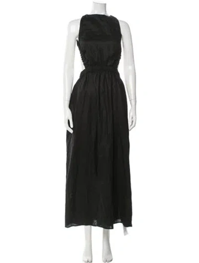 Pre-owned Sir Linen Long Dress W/ Tags In Green